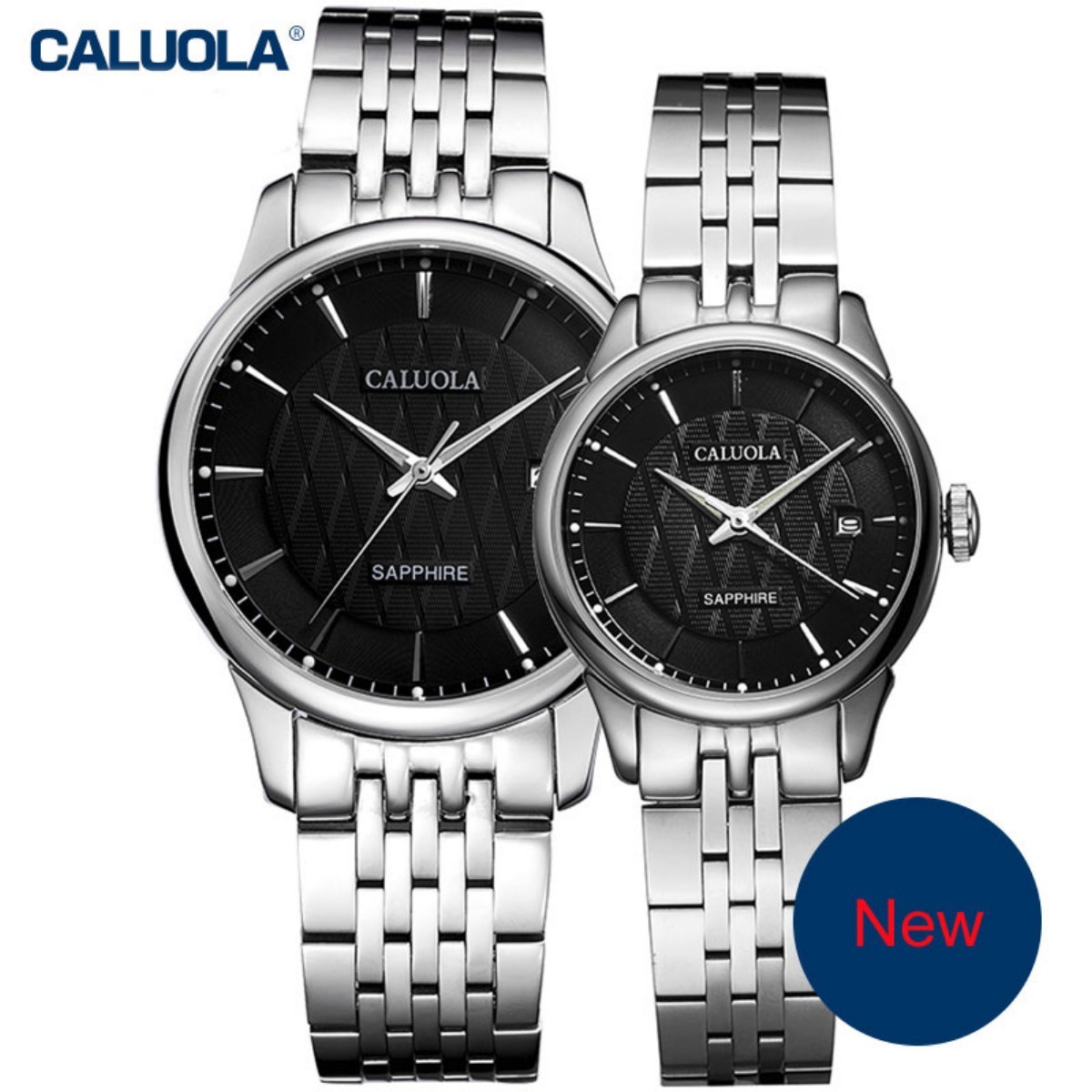 Caluola Couple Watch 40/29mm Steel 1022