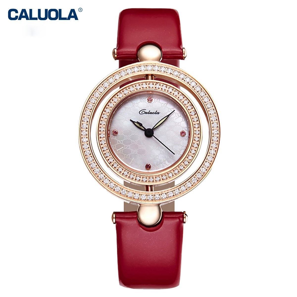 Caluola Women Watch 34mm Rose Gold 1105