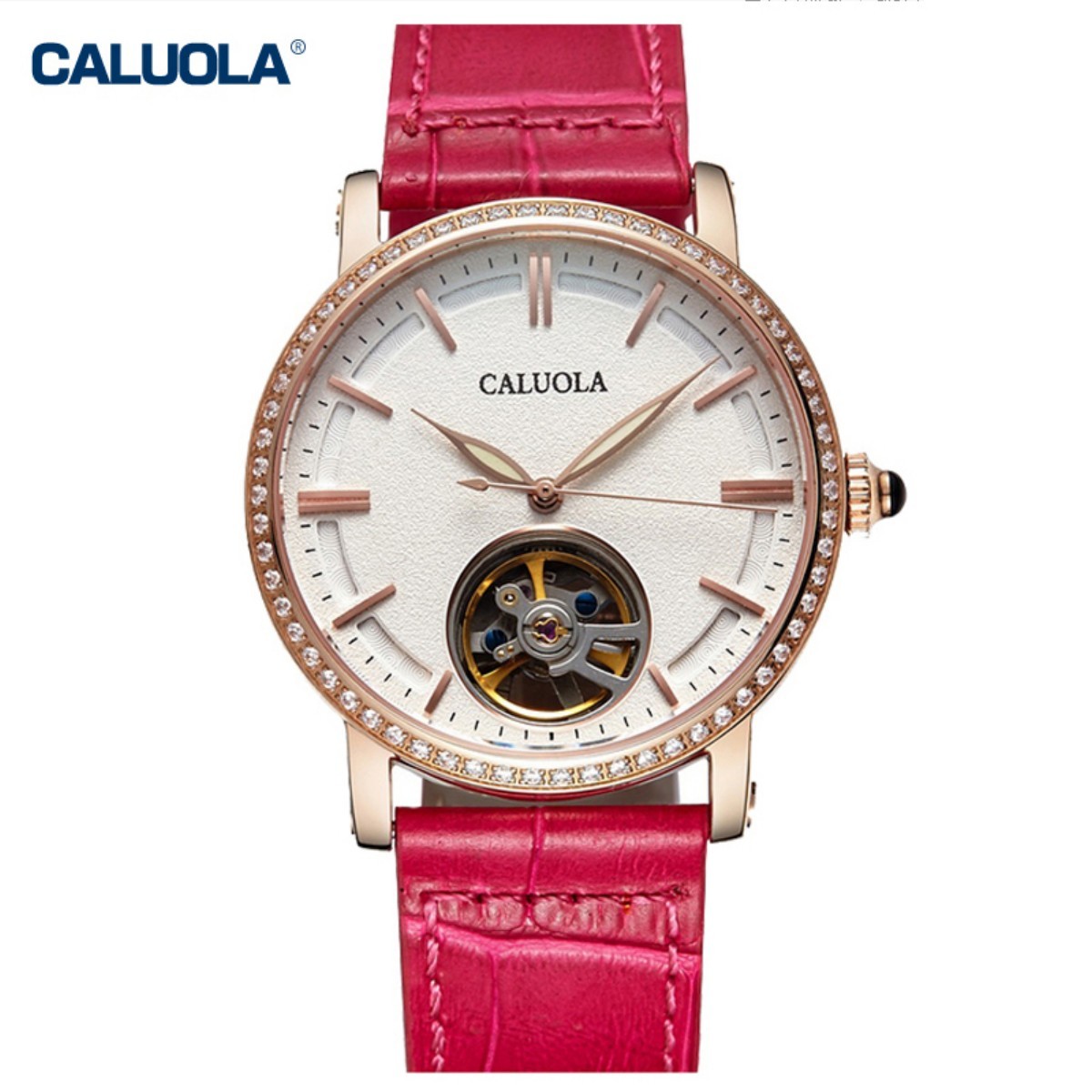 Caluola Women Watch 38mm Rose Gold  1115