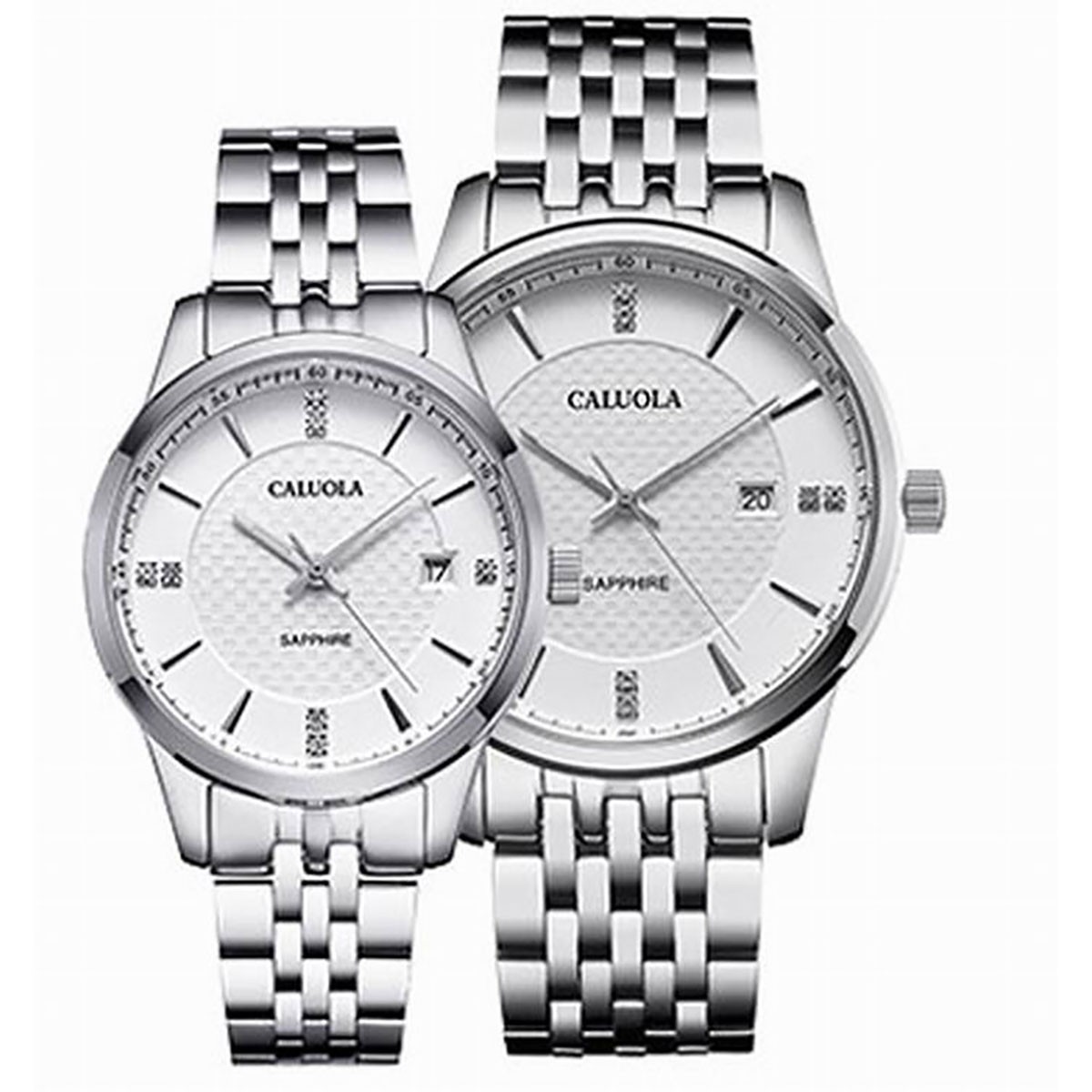 Caluola Couple Watch 40/30mm Steel CA1196