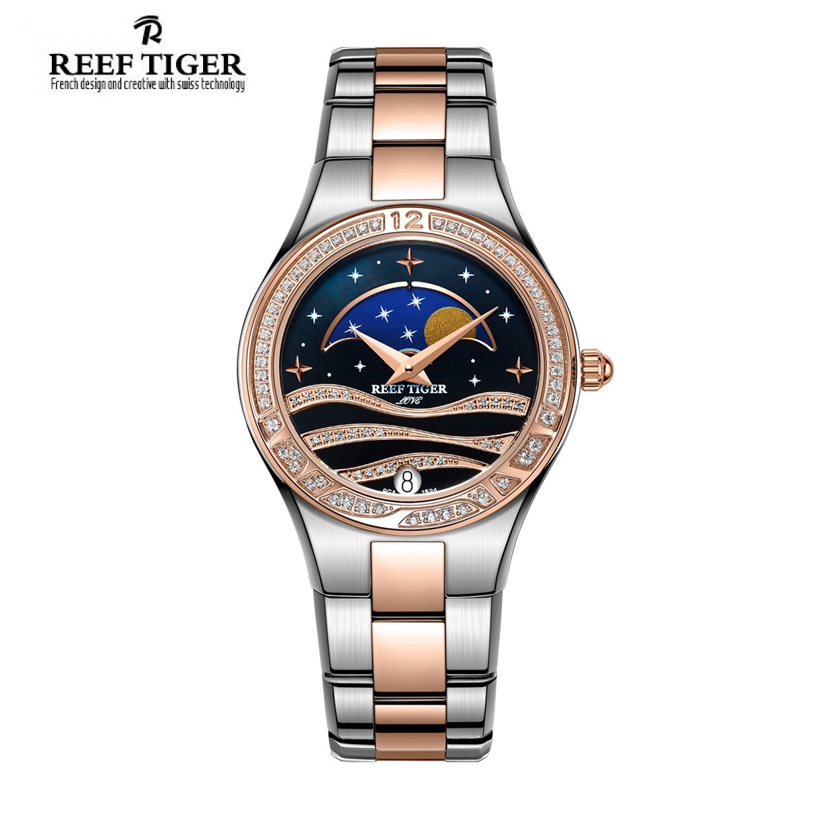 Love Stars 30mm Rose Gold Steel RGA1524-PBT