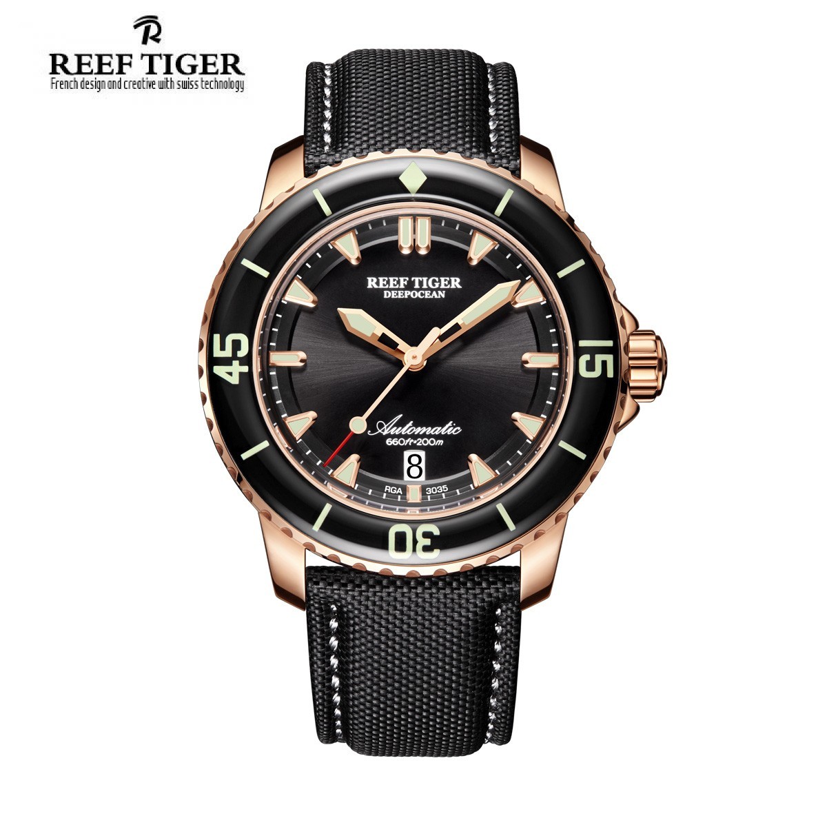 Aurora Deep Ocean 44.5mm Rose Gold RGA3035-PBBW