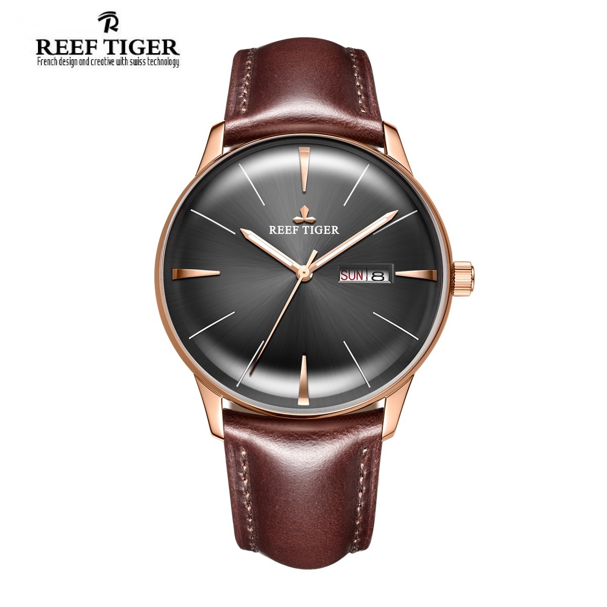 Classic Heritor 40mm Rose Gold RGA8238-PBBH